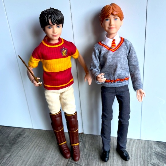 Harry Potter lightning bolt hat pin patches, tote, Ron Weasley Harry Potter doll - Picture 3 of 12